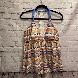 Athena Tankini Top, Size 16, Racerback w/ Crochet Detail Back